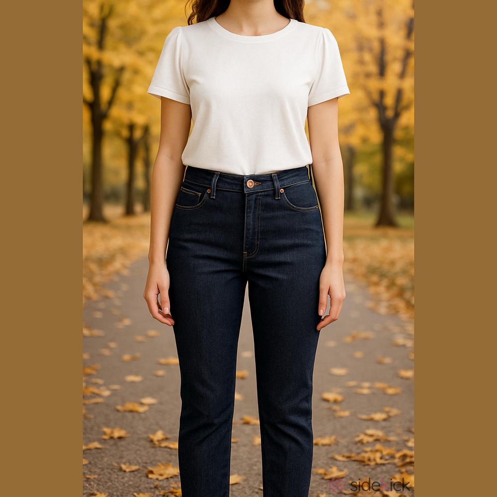 Women's Coldwater Creek Dark Blue Ankle Cropped Jeans